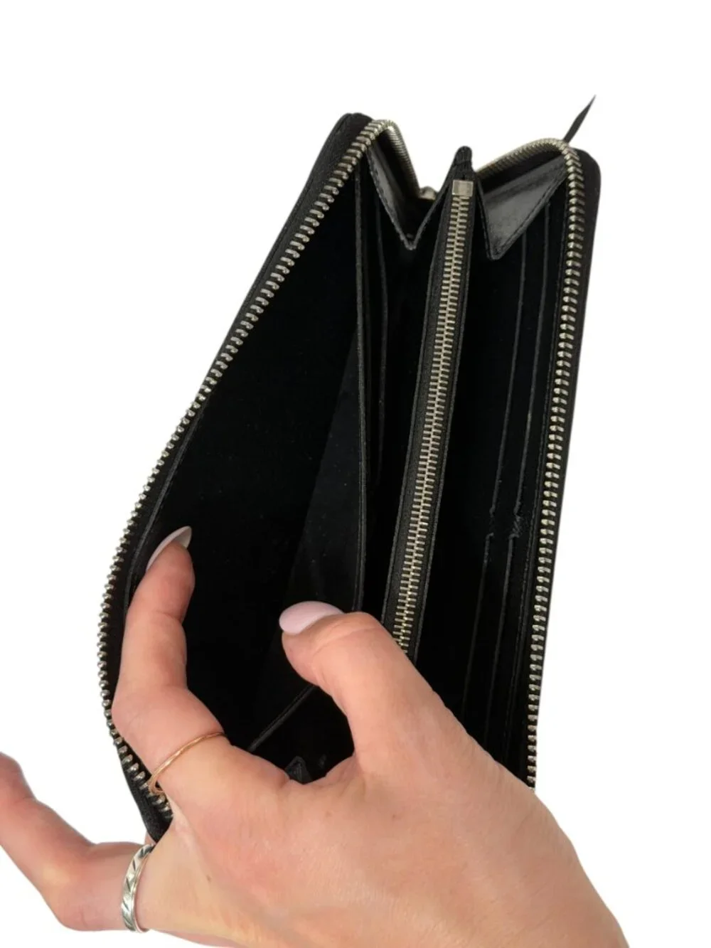 Louis Vuitton 2015 France Black Epi Leather Zippy Wallet